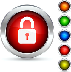 Access detailed button. Vector illustration