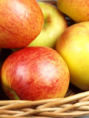 red apples in a basket