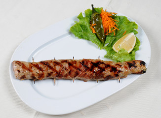 Roll grilled meat