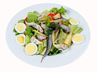 Shrimp salad with sweet dressing