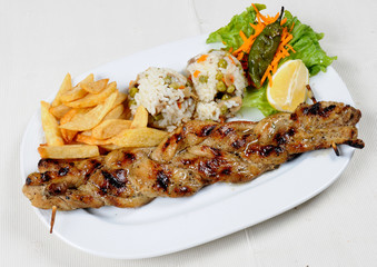 Roll grilled meat