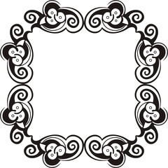 Black and white frame