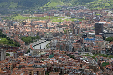 Stadtansicht von Bilbao, Spanien