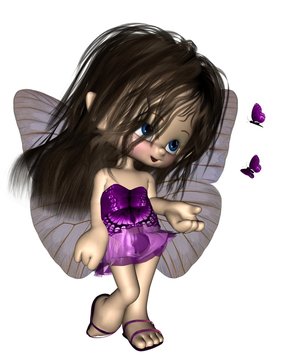 Toon Butterfly Fairy - Purple