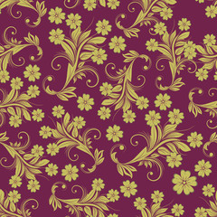 Fototapeta na wymiar floral seamless pattern