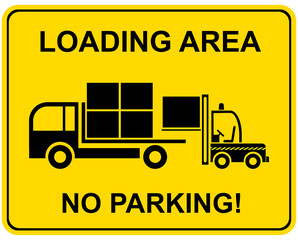 Loading area - no parking