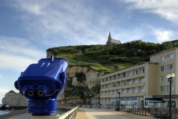 Blick nach Etretat