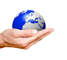 erde auf der Hand