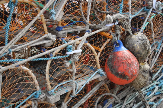 Lobster Pots at a North East Coastal Town