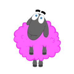 Kind pink sheep