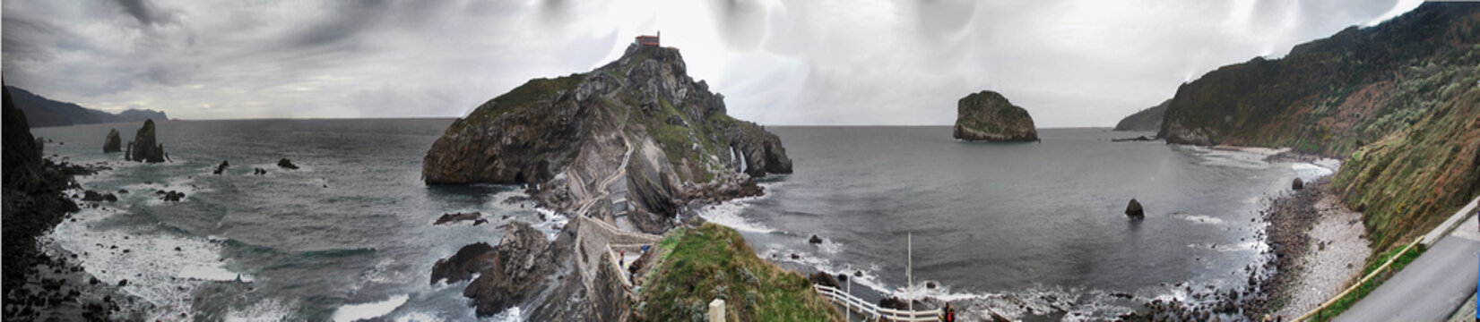 Panor&aacute;mica de San Juan de Gaztelugatxe
