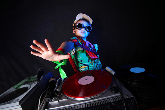 Cool Kid DJ In Action