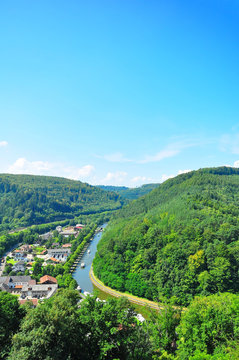 The Marne-Rhine Channel from the Luetzelburg heights