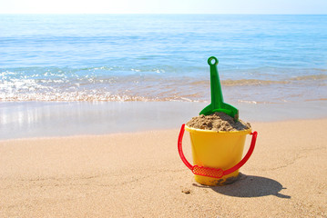 Toys at the seashore