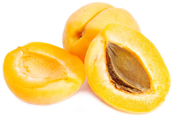 Apricots with halves