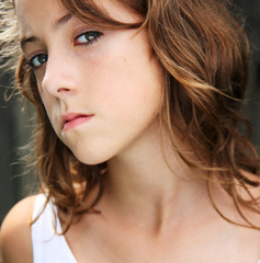 Fototapeta premium Young girl with attitude
