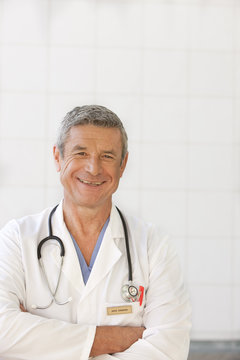 portrait of senior doctor