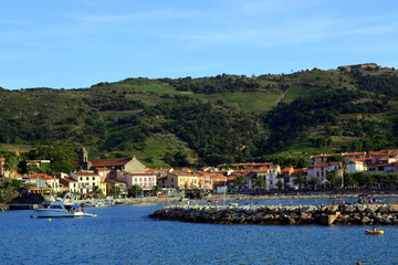 Fototapeta na wymiar Collioure vue de la mer
