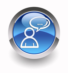 ''Social network'' glossy icon
