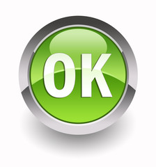''OK'' glossy icon