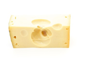 Cheese isolated on white
