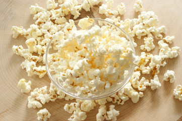 home made fresh sweet popcorn made from corn