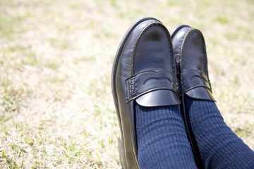 女子高生の足元