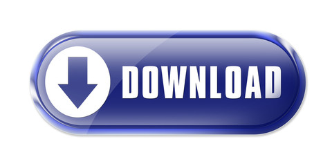 button icon download blue