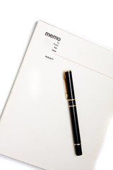Blank memo pad notebook