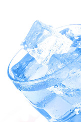 clear water in glass