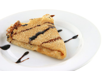 pancake  with chocolate