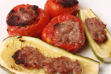 tomates et courgettes farcies