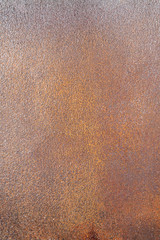 Wet rusty sheet of iron