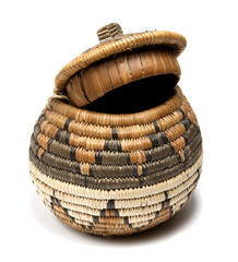Handmade traditional woven basket