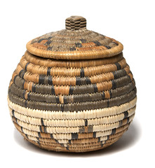 Handmade traditional woven basket