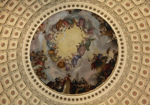 Ceiling in Capitol in Washington DC