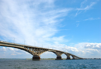 Road bridge in Saratov