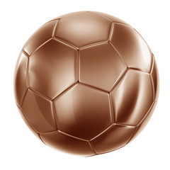 Soccerball in bronze