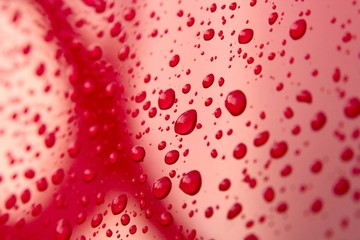 Red drops of water