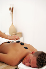 Man in spa