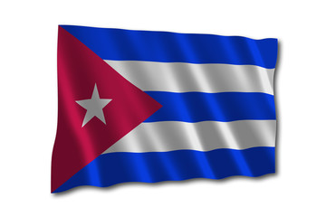 kuba flagge cuba wedeln