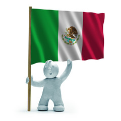 mexiko flagge staunen