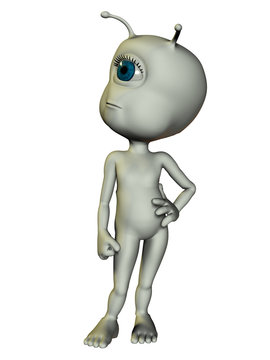 Alien, wartende Figur