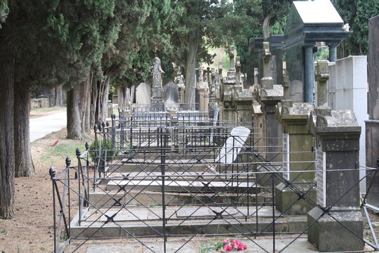 Panteones del cementerio de Pamplona, Navarra.