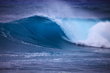 storm surf surges against Oahu shore