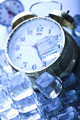 Cold morning & Clock