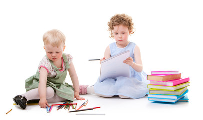 Girls drawing
