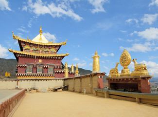Monastère tibétain de songzanlin, shangri-la, chine