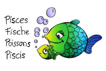 Fische, Pisces, Poissons, Piscis, Sternzeichen
