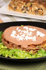 Mexican tostada ahogada